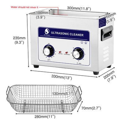 Duurzame 80w de Ultrasone Reinigingsmachine die van 4,5 L voor de Autodelen van het Hardwarekanon Spoel vissen